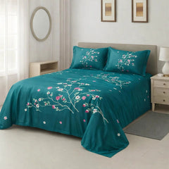 PRINTED PURE COTTON BEDSHEET ASH-4091