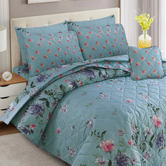 SIGNATURE SKY LEAF COTTON COMFORTER SET-7PCS