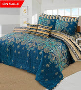 SIGNATURE FLORAL COTTON COMFORTER SET-7PCS