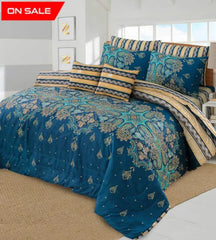 SIGNATURE FLORAL COTTON COMFORTER SET-7PCS
