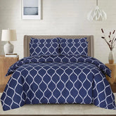 BLUE  PURE COTTON COMFORTER SET-6PCS
