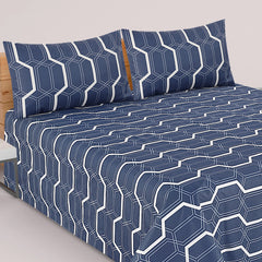 PRINTED PURE COTTON BEDSHEET ASH-40119