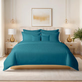 ZINC STRIPE SUMMER COMFORTER SET- 8 Pcs