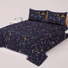 PRINTED PURE COTTON BEDSHEET ASH-40113