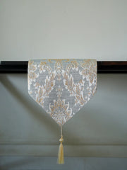 Frost Grey Ivory Table Runner