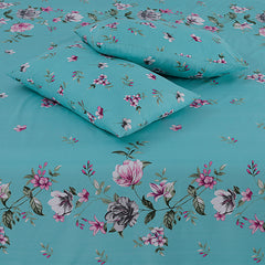 SIGNATURE SPECIAL SKY  PRINTED PURE COTTON BEDSHEET ASH-4004