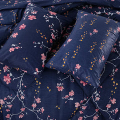 SIGNATURE MIX LEAF  COTTON COMFORTER SET-7PCS