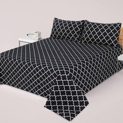 PRINTED PURE COTTON BEDSHEET ASH-4075