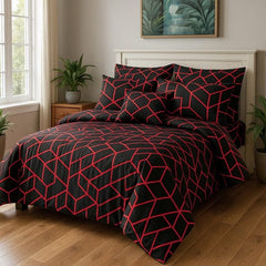 BLACK PEPPER PURE COTTON COMFORTER SET-7PCS