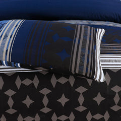 BLUE LEAF PURE COTTON COMFORTER SET-7PCS