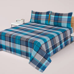 BROWH NISH PRINTED PURE COTTON BEDSHEET ASH-4002