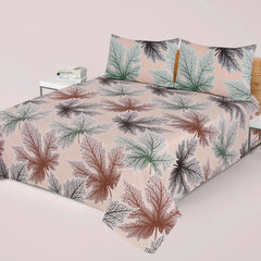 LITE CRS PRINTED PURE COTTON BEDSHEET ASH-4007