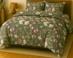 SIGNATURE TEMPO PRINTED PURE COTTON BEDSHEET ASH-4007
